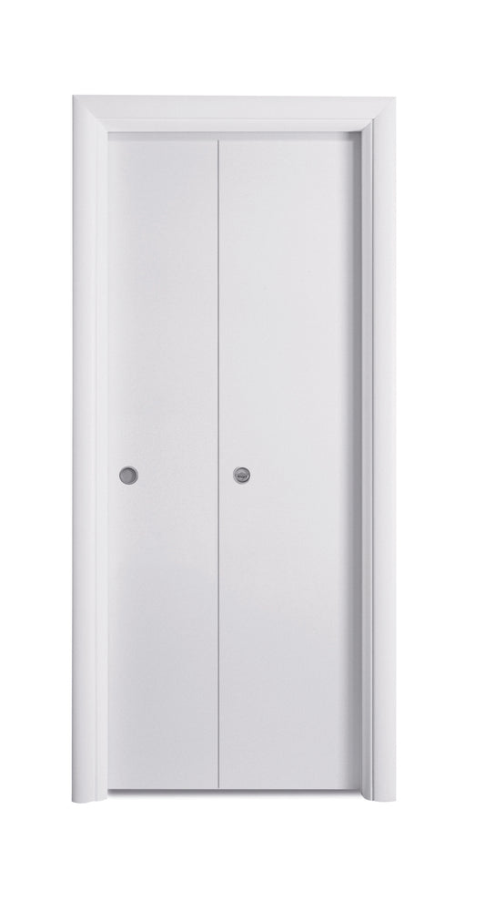 Porta da interno 1 anta pieghevole a libro TONDA BIANCO