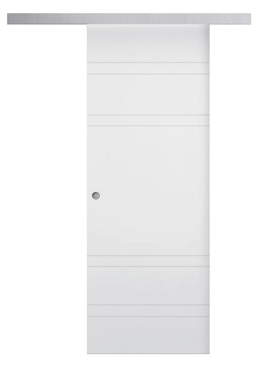 Porta da interno 1 anta scorrevole esterno muro DYNAMIC BIANCO LACCATO