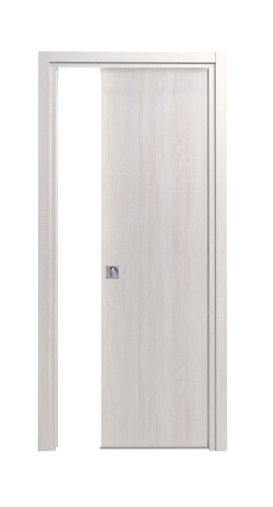 Porta da interno 1 anta scorrevole interno muro LATTE