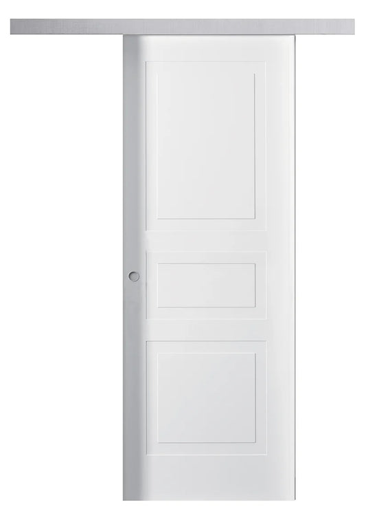 Porta da interno 1 anta scorrevole esterno muro TRENDY BIANCO LACCATO