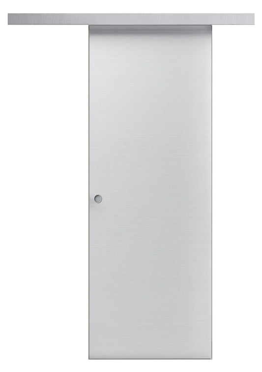 Porta da interno 1 anta scorrevole esterno muro BIANCO MATRIX