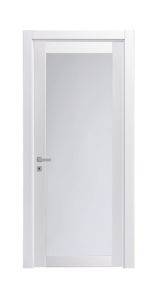 Porta da interno 1 anta battente BIANCO MATRIX VETRO